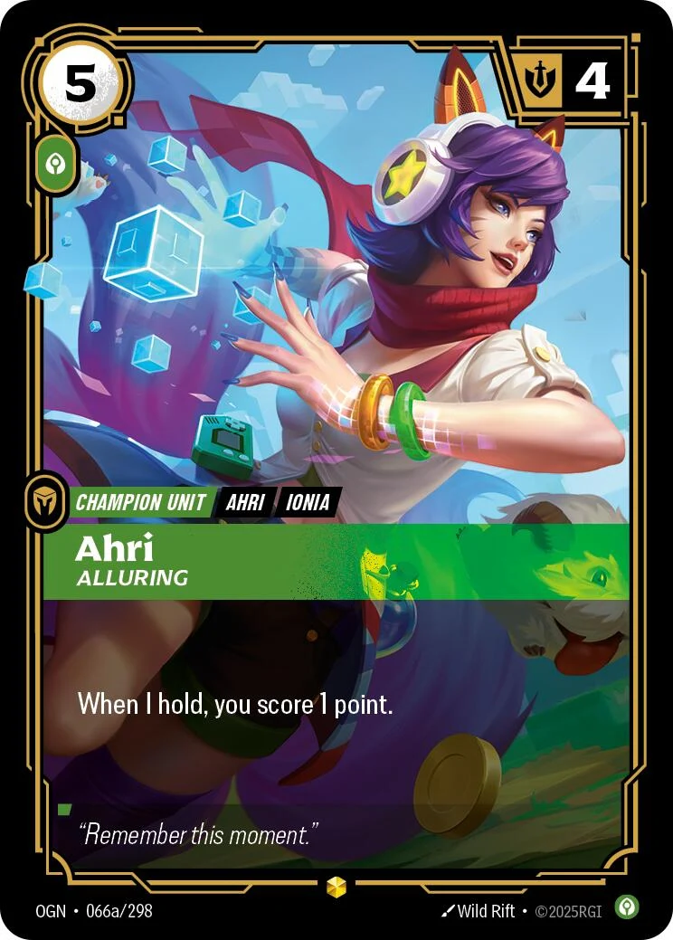 Ahri - Alluring (Alternate Art) (066a/298) (OGN)