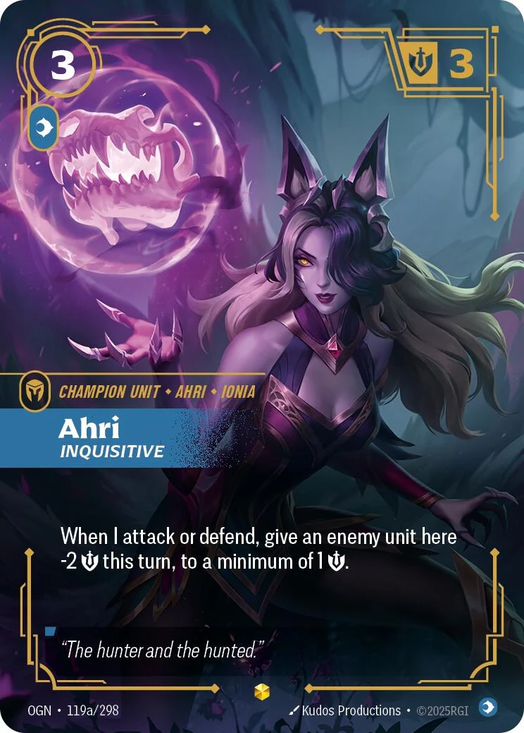 Ahri - Inquisitive (Alternate Art) (119a/298) (OGN)