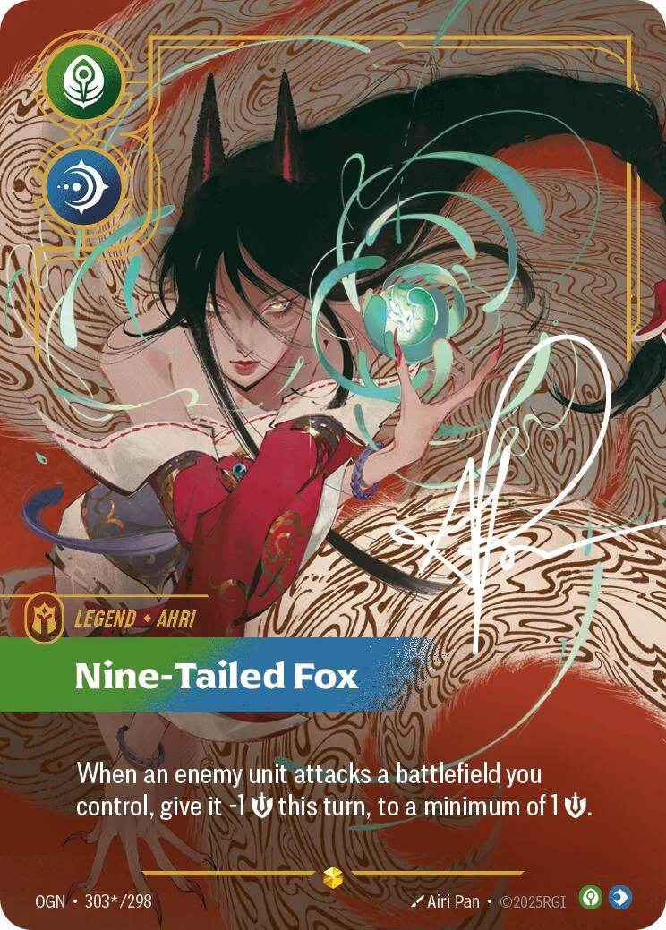 Ahri - Nine-Tailed Fox (Signature) (303*/298) (OGN)