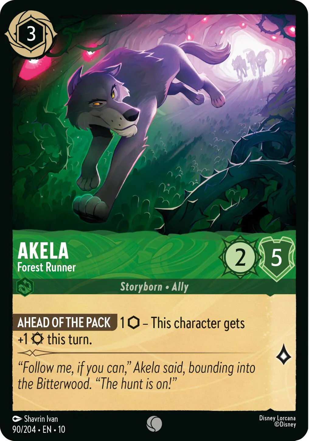 Akela - Forest Runner (90/204) [Whispers in the Well]