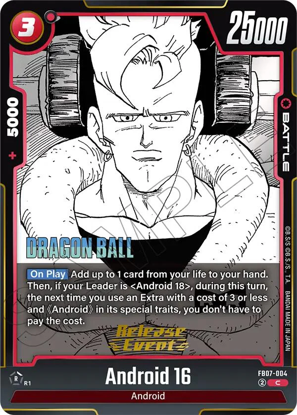 Android 16 [Manga Booster 02 Release Event Cards]