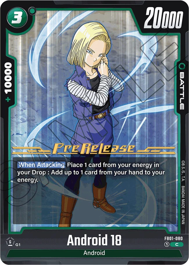 Android 18 (FB01-080) [Awakened Pulse Pre-Release Cards]