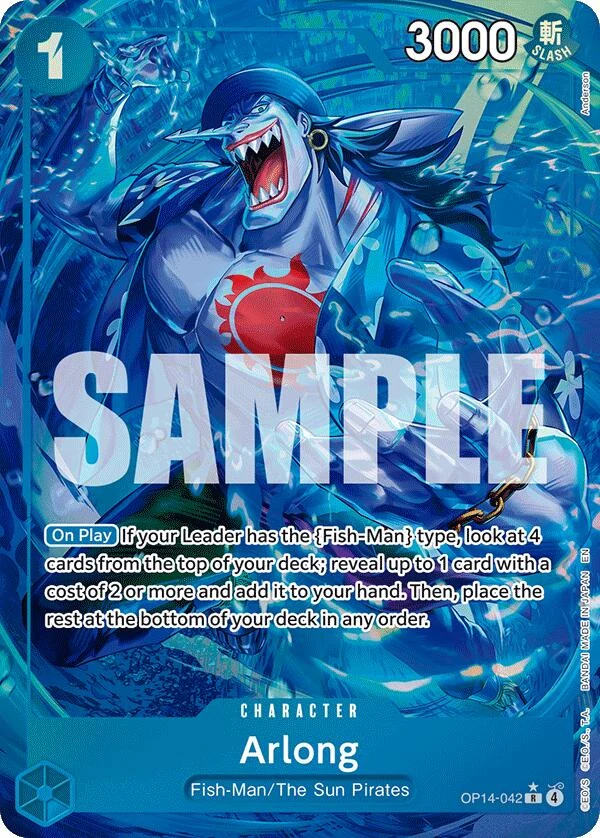 Arlong (Alternate Art) (OP14-042) (The Azure Sea's Seven)
