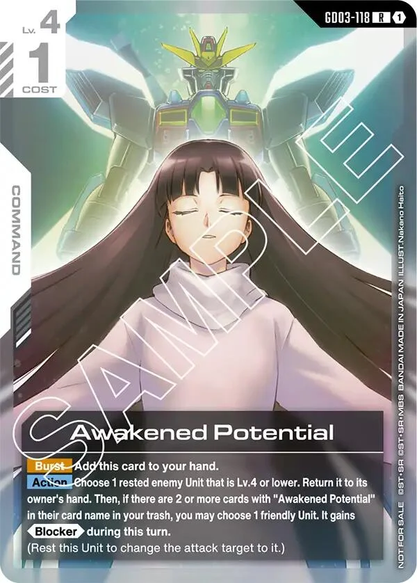 Awakened Potential (Store Tournament Participant Pack 03) (GD03-118)