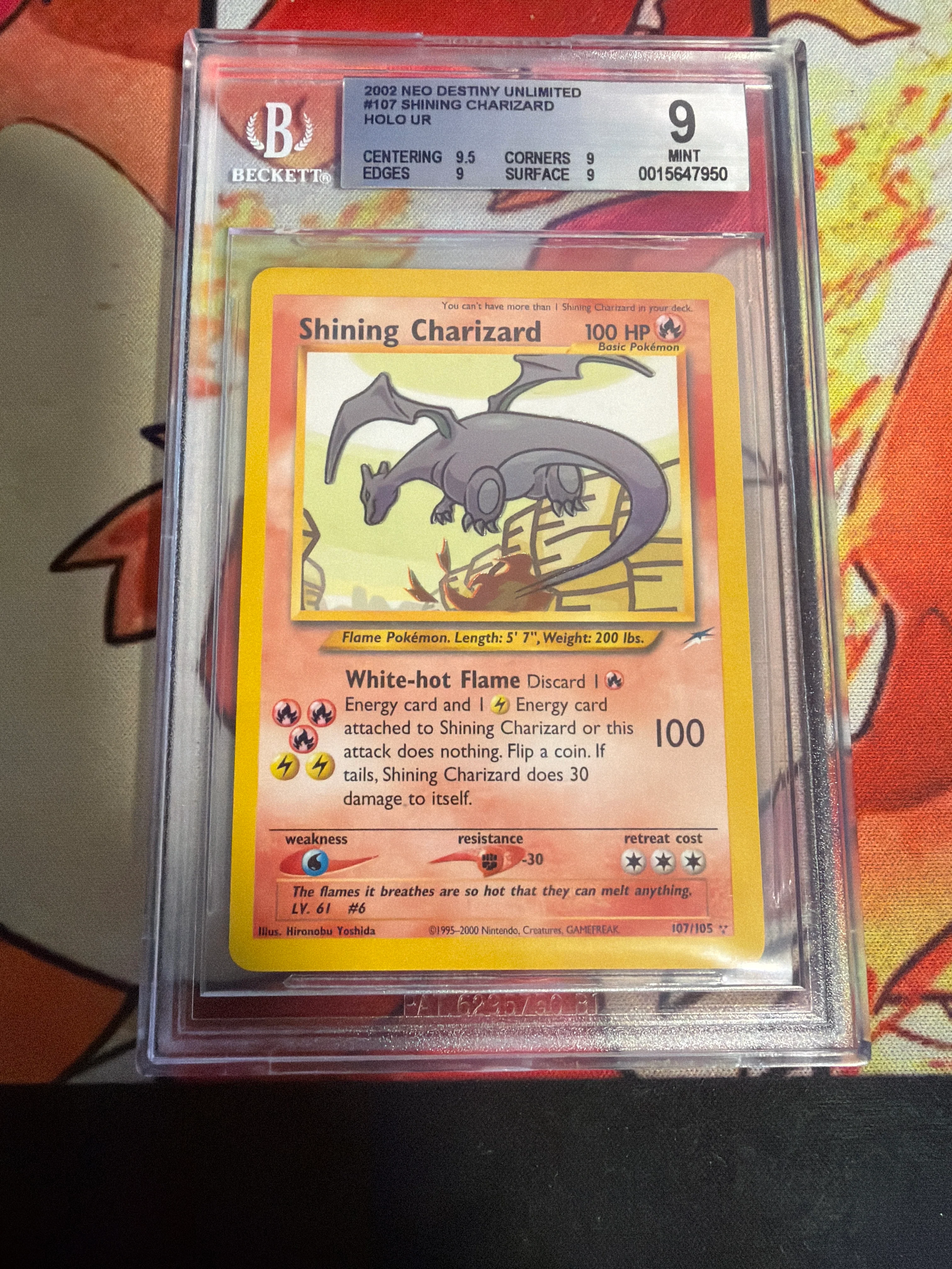 BGS 9 - Neo Destiny - Shining Charizard #107