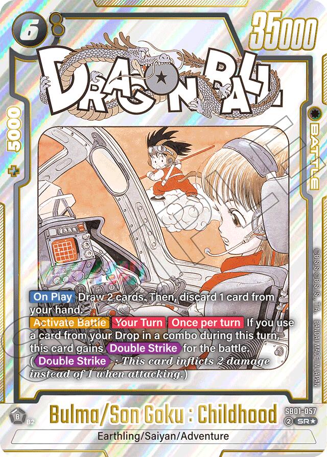 Bulma/Son Goku : Childhood (Alternate Art) [Manga Booster 01]