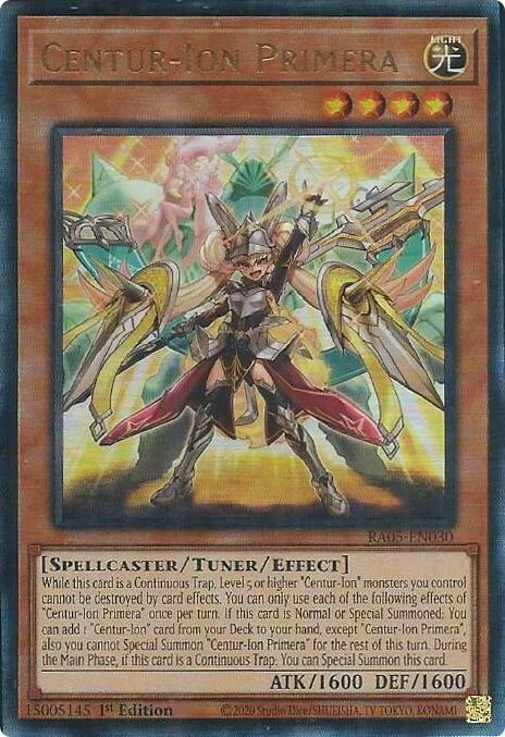Centur-Ion Primera (Ultimate Rare) (RA05-EN030) (Rarity Collection 5)