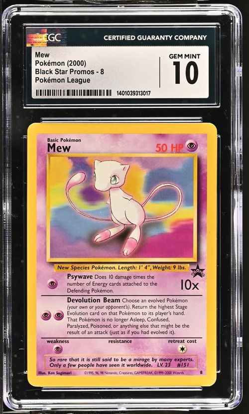 CGC 10 - Black Star Promo - Mew #8