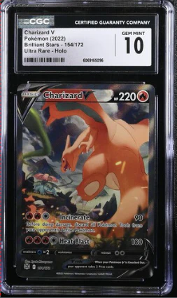 CGC 10 - Brilliant Stars - Charizard V #154