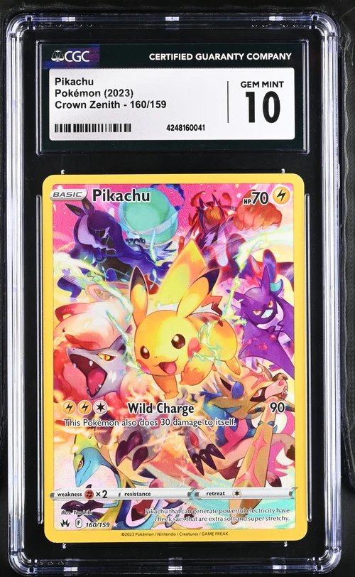 CGC  10 - Crown Zenith - Pikachu #160
