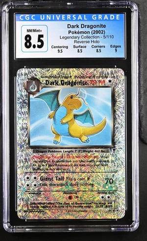CGC 8.5 - Legendary Collection - Dark Dragonite Reverse Holo #5