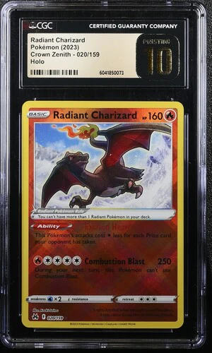 CGC Pristine 10 - Crown Zenith - Radiant Charizard #020