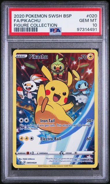 PSA 10 - Figure Collection - FA Pikachu #020