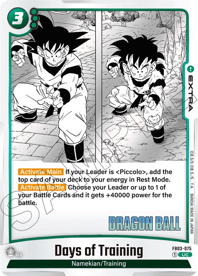 Days of Training [Manga Booster 01]