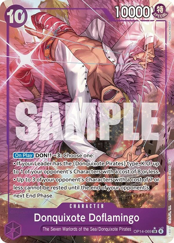Donquixote Doflamingo - OP14-069 (Alternate Art) (OP14-069) (The Azure Sea's Seven)