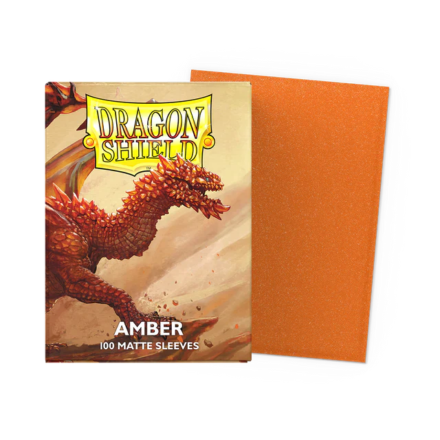 Dragon Shield: Matte Sleeve - Amber Orange 100Ct