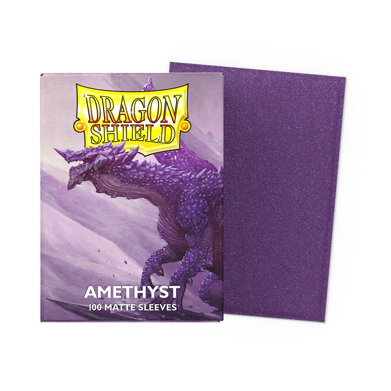 Dragon Shield: Dual Matte Sleeve - Amethyst Purple 100Ct