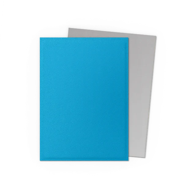 Dragon Shield: Dual Matte Sleeve - Dual Sky Blue & Silver 100Ct - Image 2