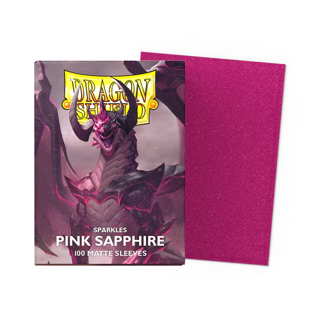 Dragon Shield: Dual Matte Sleeve - Pink Sapphire 100Ct