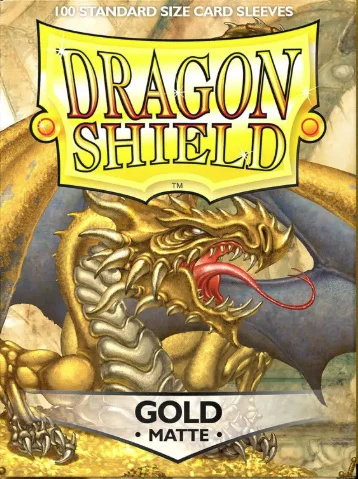 Dragon Shield: Matte Sleeve - Gold 100Ct
