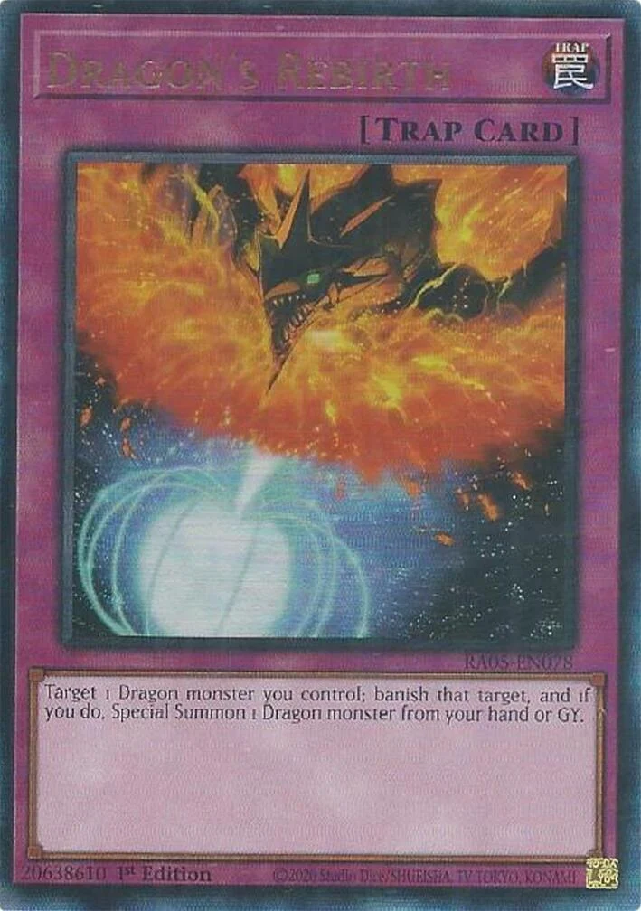 Dragon's Rebirth (Ultimate Rare) (RA05-EN078) (Rarity Collection 5)