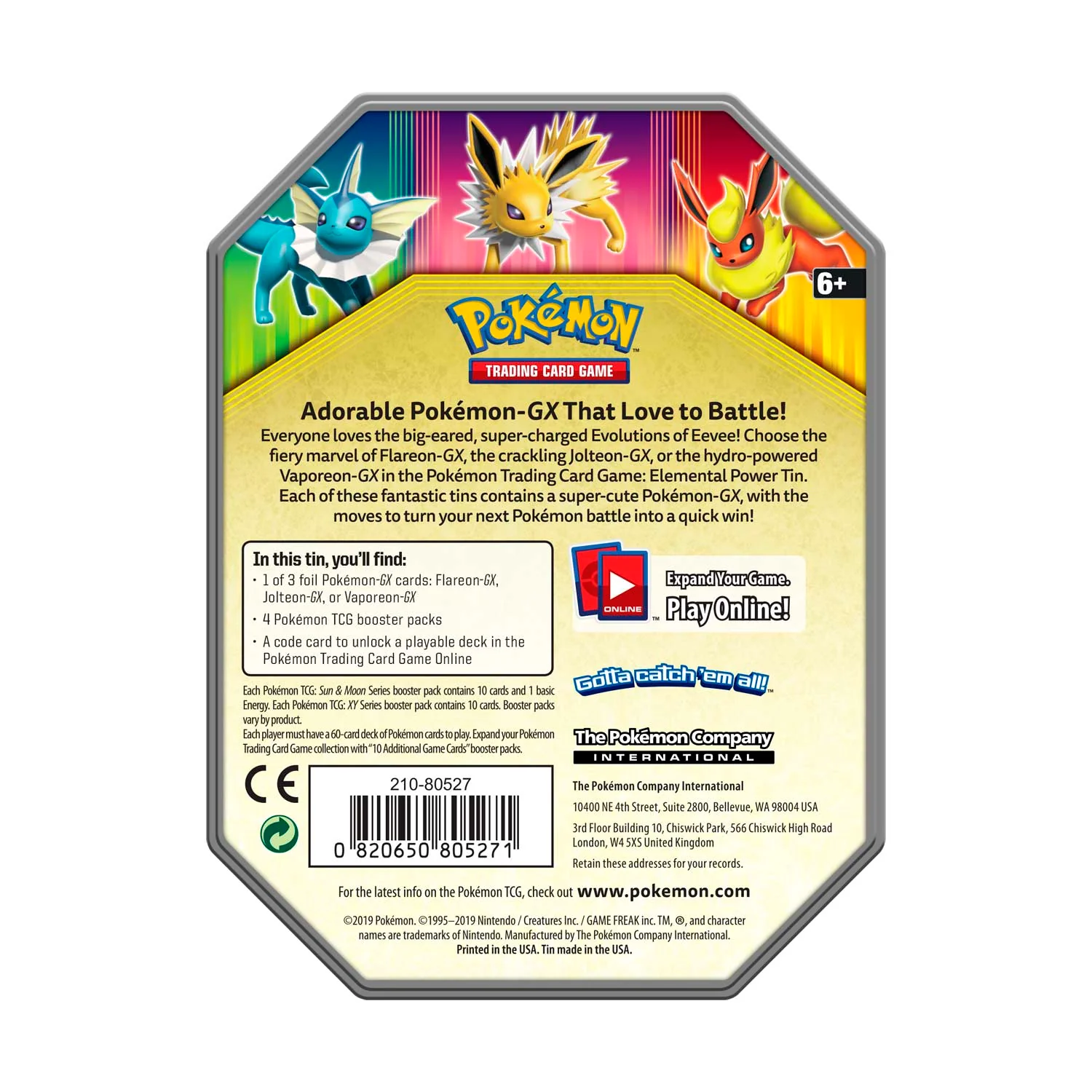 Elemental Power Collector's Tin (Jolteon GX) - Image 2