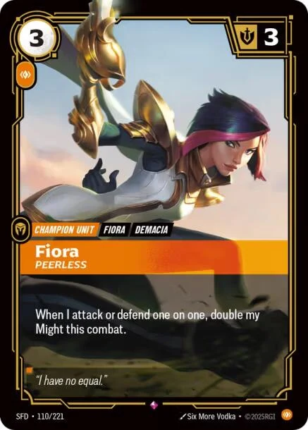 Fiora - Peerless (110/221) (Spiritforged)