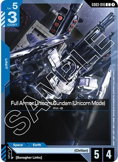 Full Armor Unicorn Gundam (Unicorn Mode) (GD03-016)