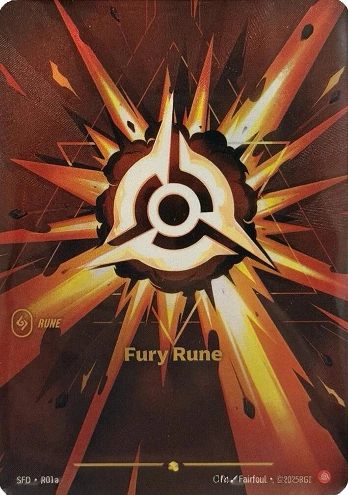 Fury Rune (Alternate Art) (R01a) (Spiritforged)