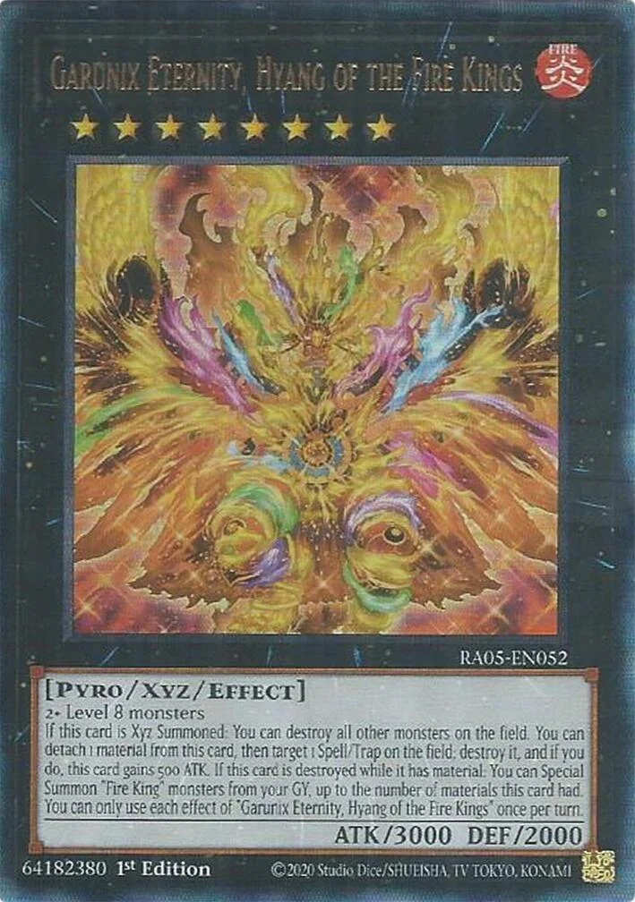 Garunix Eternity, Hyang of the Fire Kings (Ultimate Rare) (RA05-EN052) (Rarity Collection 5)