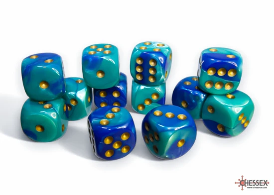 Gemini: 12D6 Teal-Blue/Gold - Image 2