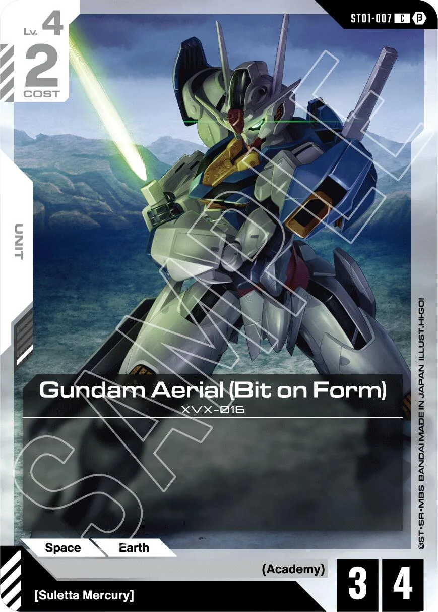 Gundam Aerial (Bit on Form) (ST01-007)