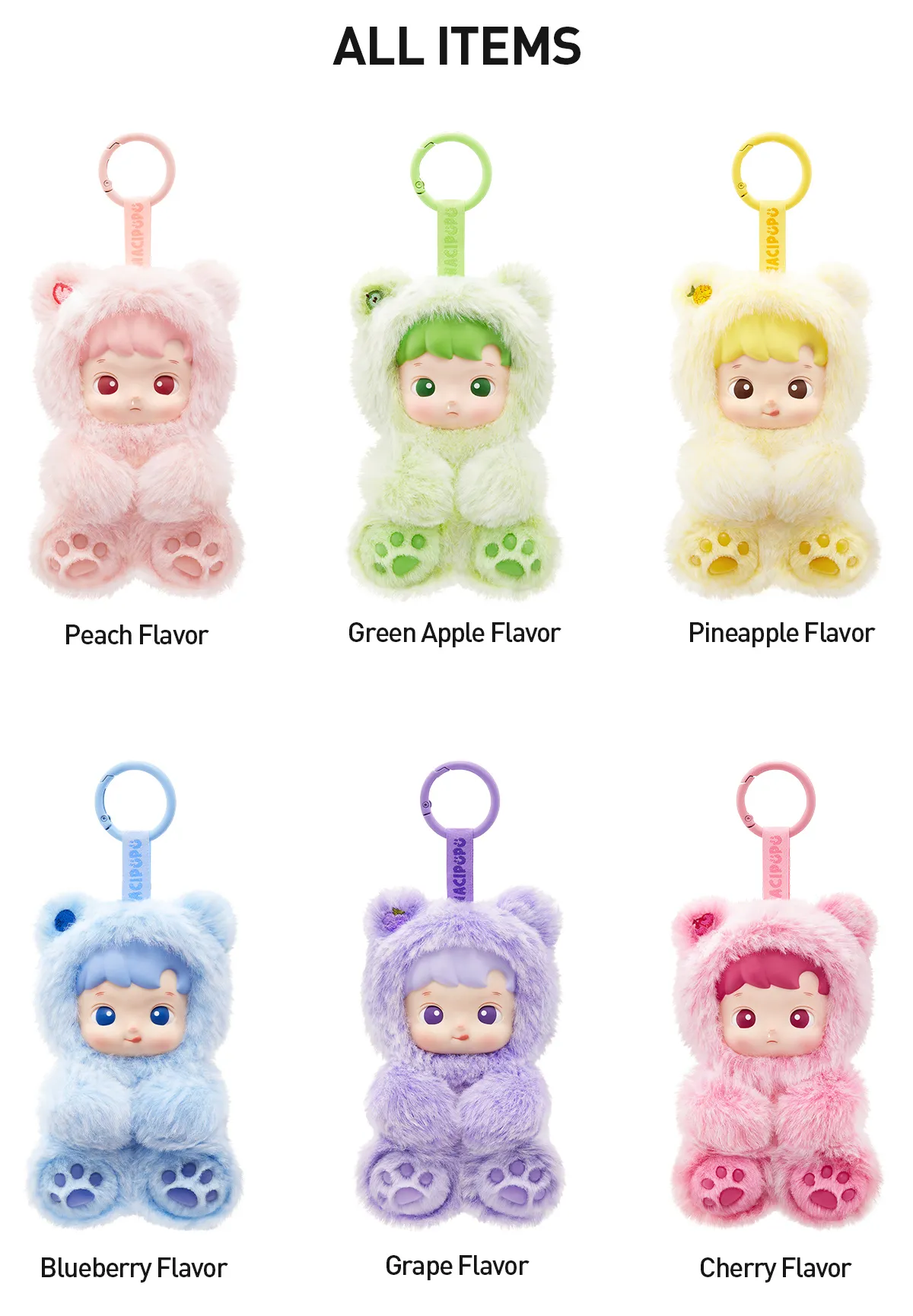 HACIPUPU Gummy Bear Series-Vinyl Plush Pendant Blind Box - Image 9