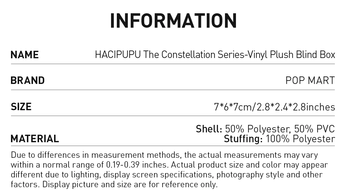 HACIPUPU The Constellation Series-Vinyl Plush Blind Box - Image 16