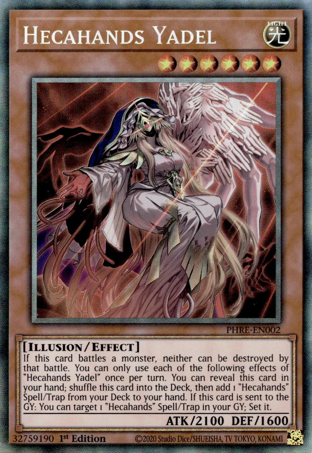 Hecahands Yadel (CR) (PHRE-EN002) (Phantom Revenge)