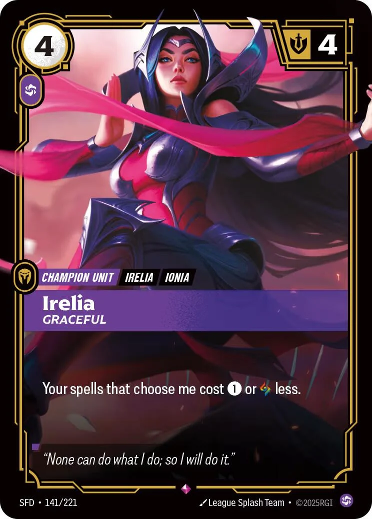 Irelia - Graceful (141/221) (Spiritforged)
