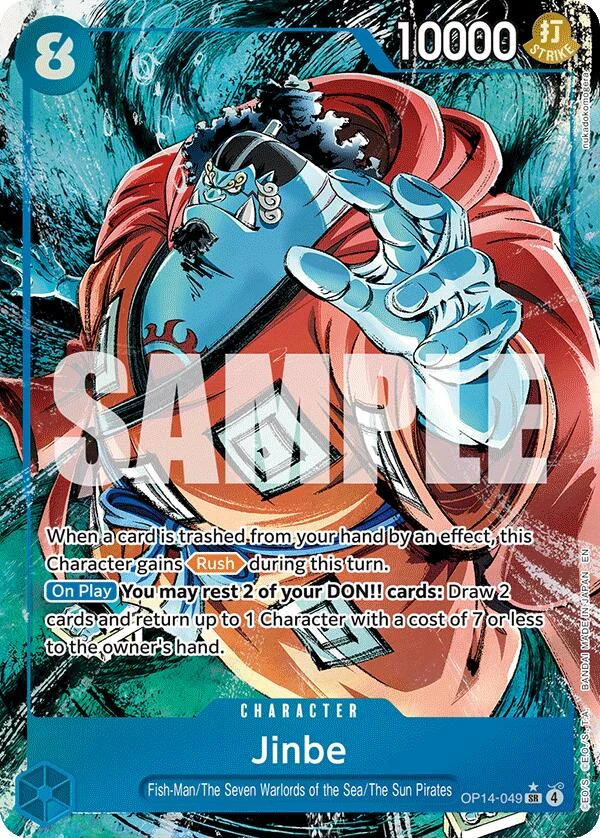 Jinbe - OP14-049 (Alternate Art) (OP14-049) (The Azure Sea's Seven)