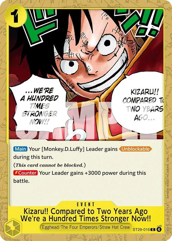 Kizaru!! Compared to Two Years Ago We're a Hundred Times Stronger Now!! (ST29-016) (Starter Deck 29: Egghead)