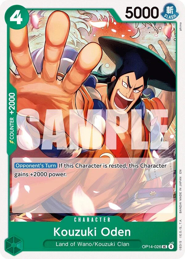 Kouzuki Oden (OP14-026) (The Azure Sea's Seven)