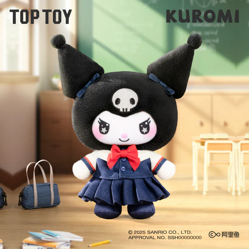 KUROMI School Life Vinyl Plush Keychain Gift Blind Box - Image 8