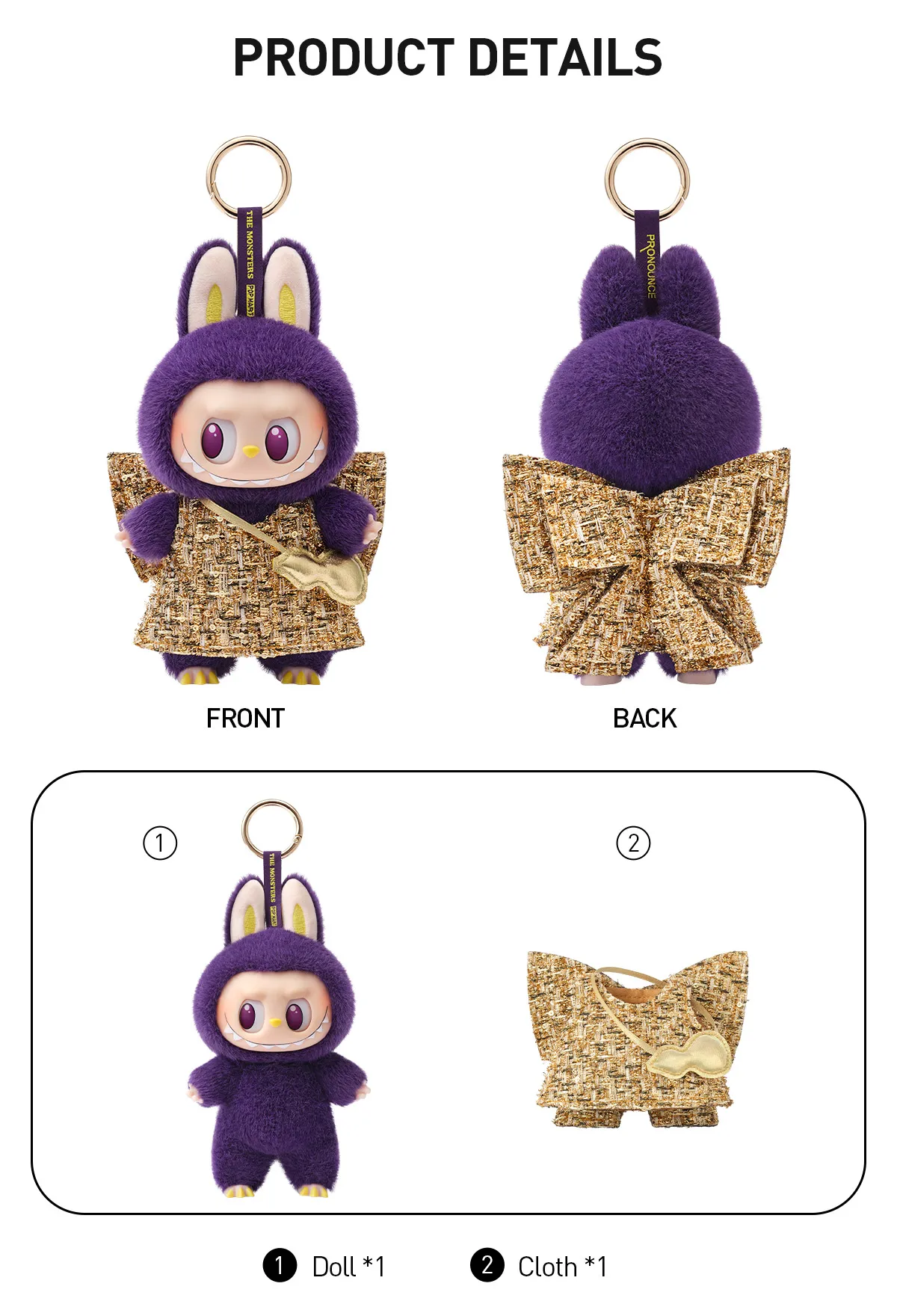 LABUBU × PRONOUNCE - WINGS OF FORTUNE Vinyl Plush - Image 5