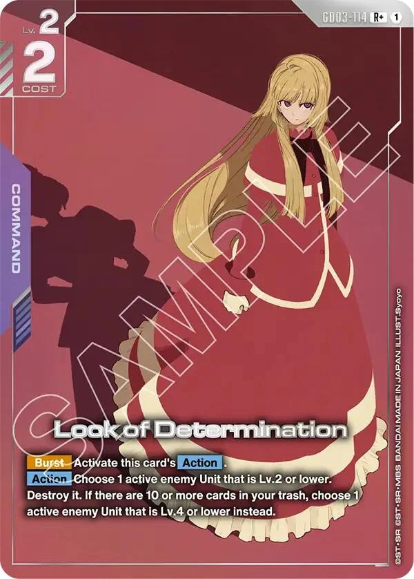 Look of Determination (R+) (GD03-114) (Steel Requiem)