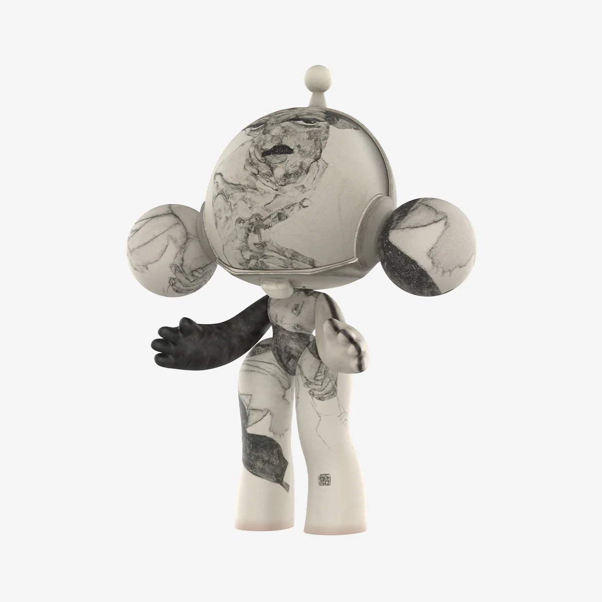 MEGA α SKULLPANDA 400% Egon Schiele - Image 5
