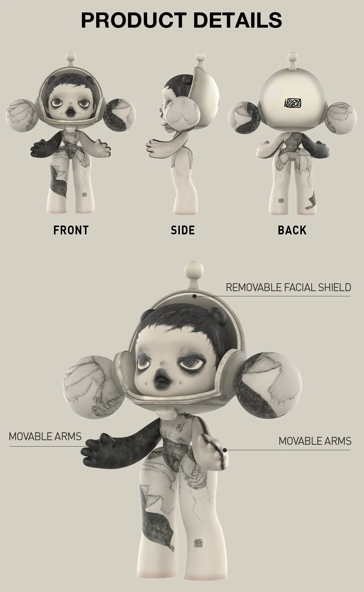 MEGA α SKULLPANDA 400% Egon Schiele - Image 9