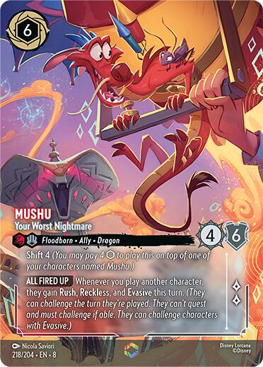 Mushu - Your Worst Nightmare (Enchanted) (218/204) [Reign of Jafar]