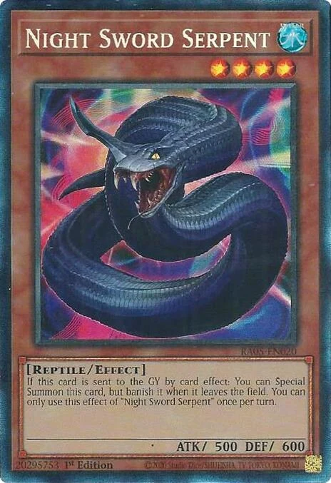 Night Sword Serpent (Collector's Rare) (RA05-EN020) (Rarity Collection 5)