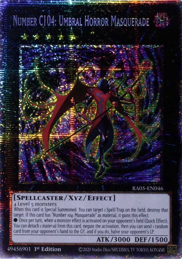 Number C104: Umbral Horror Masquerade (Starlight Rare) (RA05-EN046) (Rarity Collection 5)