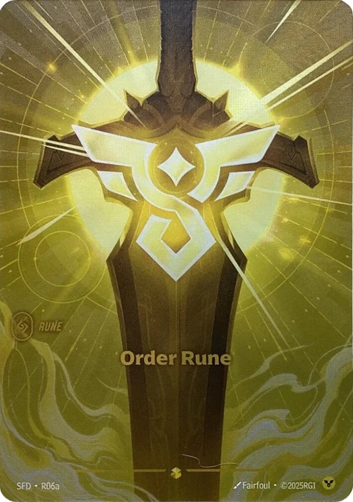 Order Rune (Alternate Art) (R06a) (Spiritforged)