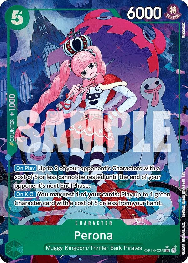 Perona - OP14-033 (Alternate Art) (OP14-033) (The Azure Sea's Seven)