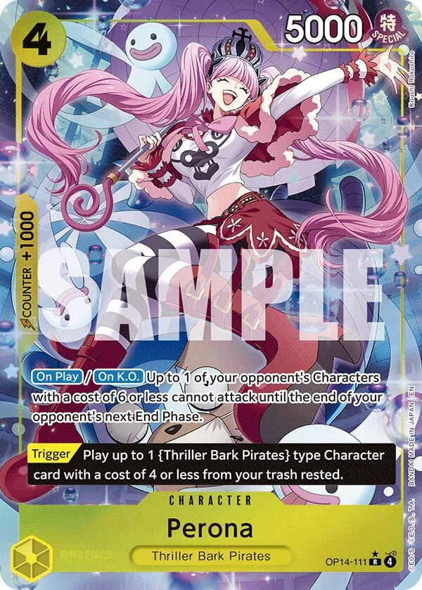 Perona - OP14-111 (Alternate Art) (OP14-111) (The Azure Sea's Seven)